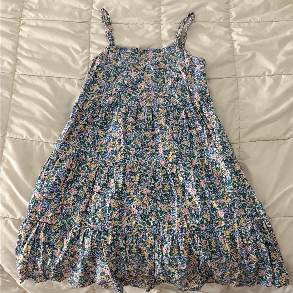 Floral Women’s Dress in Blue and Pink
